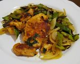 A picture of step 2 of Roasted chicken breast with green beans صدور دجاج مع الفاصولية.