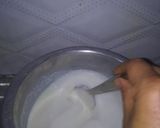 A picture of step 2 of Badam shake.