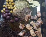 A picture of step 1 of Dried Fig Chicken Marbella.