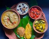 A picture of step 19 of Monsoon Season Bengali Khichudi Thali for lunch.