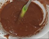 A picture of step 4 of Basic chocolate sponge.