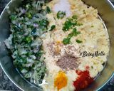 A picture of step 4 of Channa Dal Drumstick leaves Pakora.