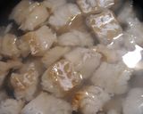 A picture of step 2 of Salted, Cod Patties, with Sauce.