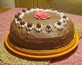 Cukormentes csokis- meggyes torta recept fázis 13 fotója