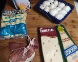 Foto del paso 1 de la receta Gnocchi 🥔, champiñones 🍄, salsa de trufa y crujiente jamón