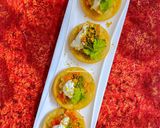 A picture of step 7 of Papdi Chaat.
