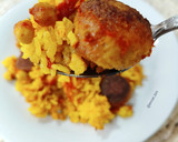 Foto del paso 5 de la receta: Arroz al horno con albóndigas y garbanzos