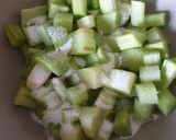 Une image de l'étape 1 de Tarte tatin rhubarbe.