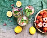 Hình bước làm 3 của món Trà Hoa Hồng Trái Vải