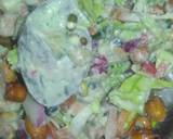 Healthy Sprouts salad with low fat paneer dressing recipe step 4 photo