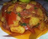 A picture of step 1 of Fry Allu ka salan.