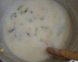 Foto langkah ke 4 dari resep Sup Krim Jagung - Jamur (simple).