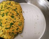 A picture of step 1 of Methi ka paratha with tomato chutney.