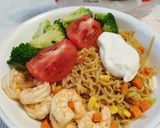 乾拌Indomie 印尼乾麵(海鮮版)的食譜步驟3照片