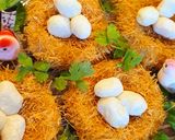 A picture of step 2 of Potato nest 😍.