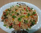 चाईनीज वेज फ्राइड राइस (Chinese veg Fried Rice recipe in Hindi) रेसिपी चरण 4 फोटो