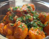 A picture of step 4 of Street style kathiawari aloo 😋.