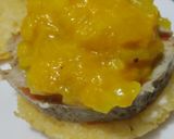 Foto del paso 7 de la receta: Arepa🫓rellena🥯de fiambre🧀de pollo casero y chutney de mango🧅🥭🌶️