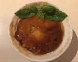 A picture of step 2 of California Farm Creme Brulee, no blow torch needed.