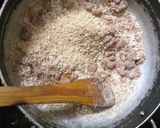 A picture of step 3 of Poha and dryfruits ladoo.