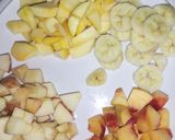A picture of step 2 of Mango mix chaat.