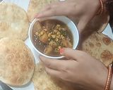 A picture of step 7 of Hinger kochuri hing ki kachauri.