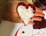 A picture of step 2 of Beetroot Cheese cutlet.
