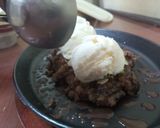 A picture of step 9 of Panchratna Chocolate Halwa Sizzler.