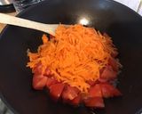 Une image de l'étape 10 de Kai lan aux tomates,carotte,ail et sauce huître.