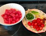 A picture of step 1 of Sour & Spicy Tuna.