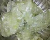 A picture of step 2 of Lauki ka halwa.