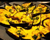 Foto del paso 4 de la receta: Mejillones al vapor en salsa de curry y cilantro (algo picante 🌶)