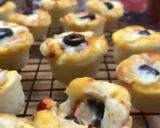 A picture of step 5 of Mini pizza Cups/ Pizza muffins.