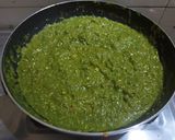 A picture of step 6 of Diwani handi (in green gravy).