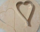 A picture of step 3 of Paneer veg staffing hearts.