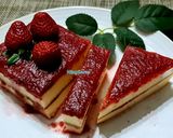 Foto langkah ke 15 dari resep Strawberry Cheddar Cheese Cake 🍓🧉😋.