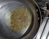A picture of step 1 of Aloo methi.