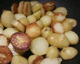 A picture of step 2 of Fluffy's fried potatoes.