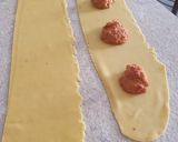 A picture of step 4 of Ricotta and Bell Pepper Ravioli in Special Carbonara.