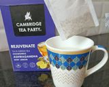 A picture of step 1 of Chamomile ashwagandha mint lemon tea.