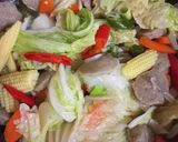 Foto langkah ke 5 dari resep Tumis Sawi Putih, Bakso, Wortel, Putren.