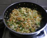 A picture of step 1 of Veg spring roll.
