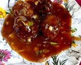 A picture of step 8 of Cabbage Manchurian Plate.