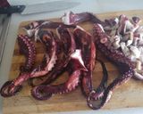 Foto del paso 4 de la receta Paella de arroz con pulpo y gambas