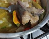 Foto del paso 3 de la receta: Sopa de pata de res y panza o cayo