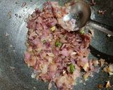 A picture of step 1 of Bhartha with capsicum 🫑.