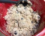 A picture of step 3 of Blueberry Scones.