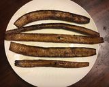 A picture of step 3 of California Farm Organic Banana Peel Bacon.