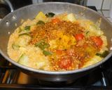 A picture of step 4 of Colorful masoor dhal multi veg koottu.