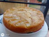 Tarta invertida de manzana y canela